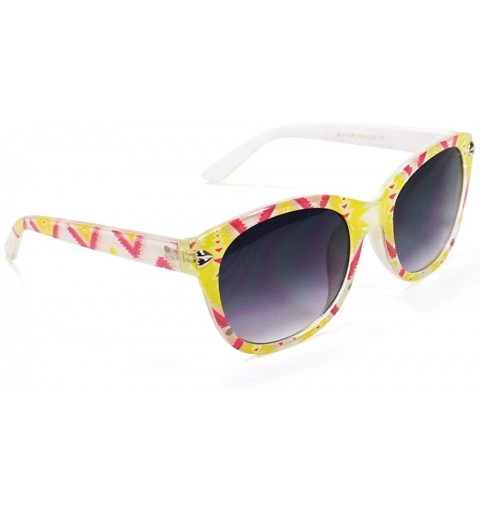 Shield Women's Aviator Sunglasses W474 - White - C511EEAPGEN $21.12