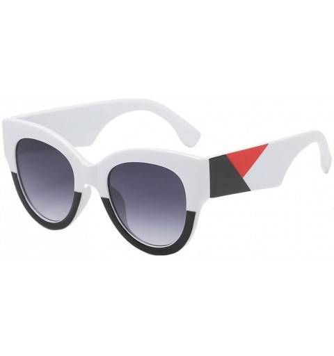 Cat Eye Sunglasses Oversized Eyeglasses Butterfly - Gray - C9190OOHTIM $8.57