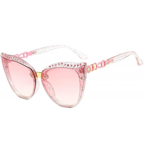 Aviator Fashion elegant sunglasses- diamond sunglasses- cat eyes fashion sunglasses - C - CS18RQWINR2 $83.24
