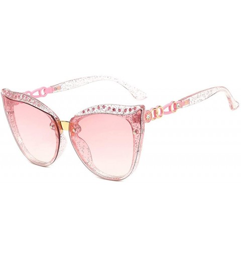 Aviator Fashion elegant sunglasses- diamond sunglasses- cat eyes fashion sunglasses - C - CS18RQWINR2 $36.42