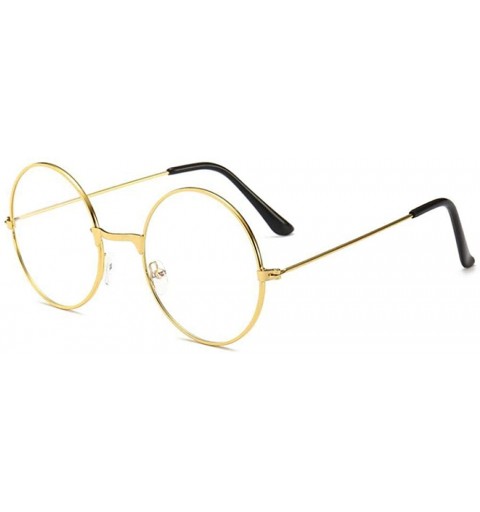 Aviator 2019 Glasses Women Men Vintage Round Clear Glasses Optical Gu Tong Lan Mo - Jin Kuan Bai Pian - CL18XQYDZYI $10.47