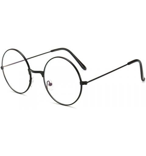 Aviator 2019 Glasses Women Men Vintage Round Clear Glasses Optical Gu Tong Lan Mo - Jin Kuan Bai Pian - CL18XQYDZYI $10.47