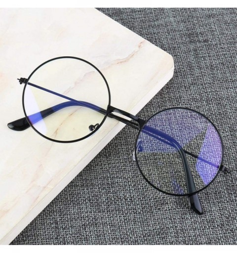 Aviator 2019 Glasses Women Men Vintage Round Clear Glasses Optical Gu Tong Lan Mo - Jin Kuan Bai Pian - CL18XQYDZYI $10.47