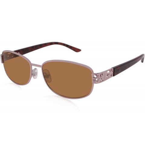 Oval Sunglasses for Women Fashion Metal Frame Small Rectangular Vintage Retro Sunglasses FW1013 - CJ18EQMX0LN $20.03