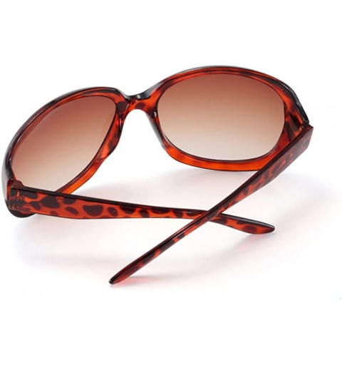 Goggle Fashion Women's Sunglasses Retro Vintage Big Frame Goggles Shades Eyeglass - Leopard - CT12N0B3NWI $10.39