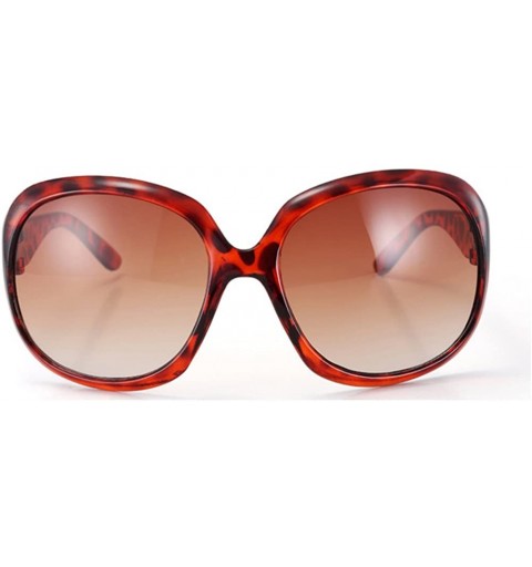 Goggle Fashion Women's Sunglasses Retro Vintage Big Frame Goggles Shades Eyeglass - Leopard - CT12N0B3NWI $10.39