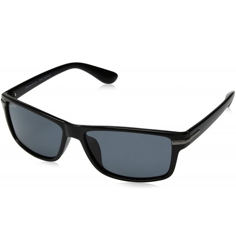 Sport P-43 Polarized Fashion Sunglasses - Black Frame - CZ11T7X0VP7 $41.43