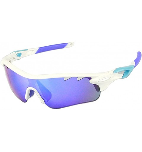 Sport Polarized Sports Sunglasses For Men Women Cycling Driving Sun Glasses TR90 Frame - Black-hotsale - CJ182GQ3OIR $22.41