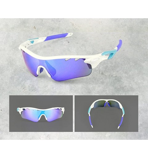 Sport Polarized Sports Sunglasses For Men Women Cycling Driving Sun Glasses TR90 Frame - Black-hotsale - CJ182GQ3OIR $22.41