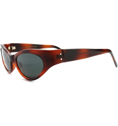 Cat Eye Vintage Fashion Classic Womens Stylish Cat Eye Sunglasses - Brown - CR188Y8Z3YE $12.64