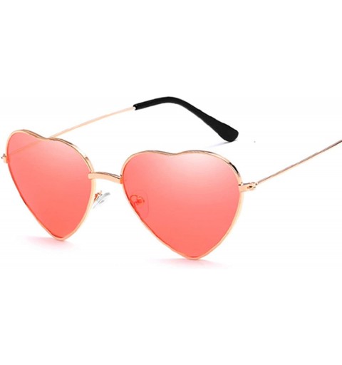 Oval Heart Shaped Sunglasses Women Fashion LOVE Clear Ocean Lenses Pink Sun Glasses Oculos UV400 - Double Gray - CQ197Y6MCRQ ...