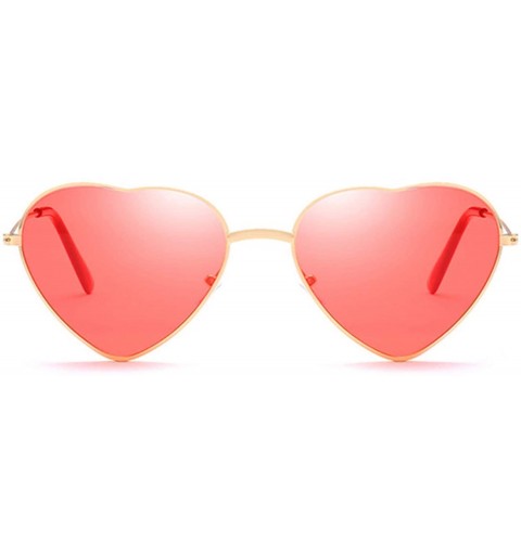 Oval Heart Shaped Sunglasses Women Fashion LOVE Clear Ocean Lenses Pink Sun Glasses Oculos UV400 - Double Gray - CQ197Y6MCRQ ...