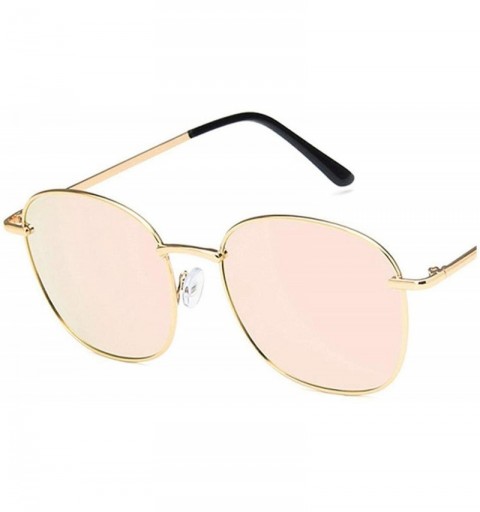 Square 2019 Vintage Large Frame Women Sunglasses Lady Luxury Retro Metal Glasses Mirror UV400 Oculos De Sol Shopping - CU1985...