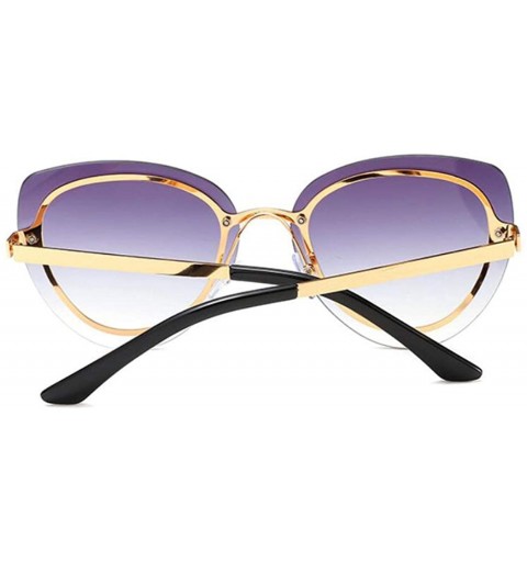 Aviator Fashion sunglasses - women's men's cat eye sunglasses frameless sunglasses - F - CD18RQWKGRM $47.70