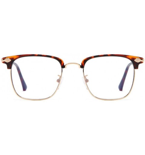 Rimless Retro Blue Light Blocking Glasses for Men Women Oval Rimless Clear Lens Computer Eyewear - 2 - C1193DXEN0X $21.73