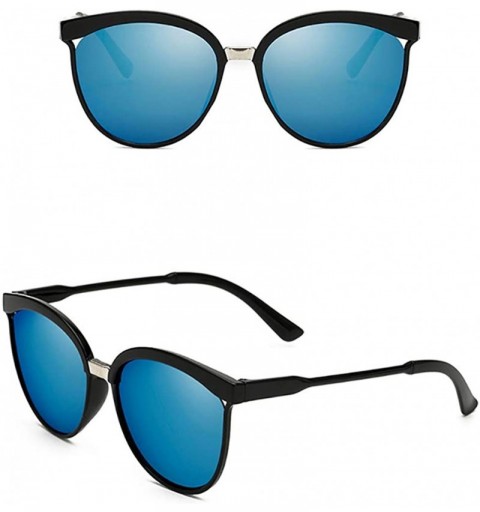 Cat Eye Cat Eye Fashion Sunglasses-Women's Polarized Sunglasses-OVERSIZED Lens Sturdy - F - CA1905XK9I7 $26.49