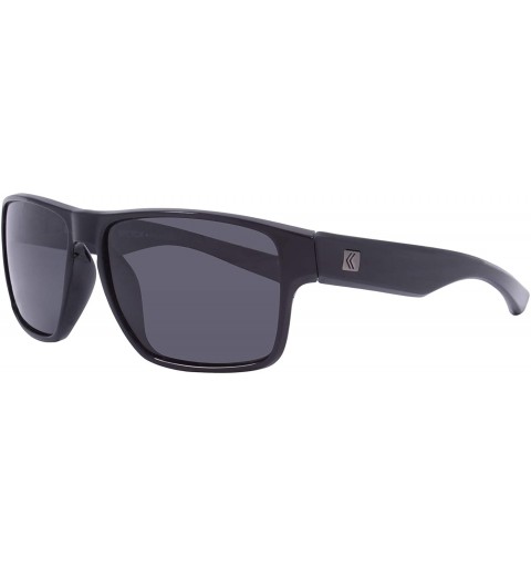 Rectangular Sector Men's Sport Polarized Sunglasses- Wrap Frame- Grip-Fit Temples- 100% UV Protection 5-Layer TAC Lens - CJ19...