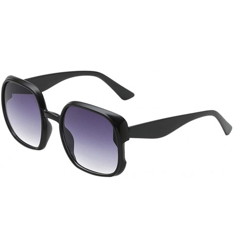 Wrap Female Fashion Pop Sun Eye Glass Irregular Sunglasses Glasses Vintage Style - E - CW18TM65OYQ $16.28