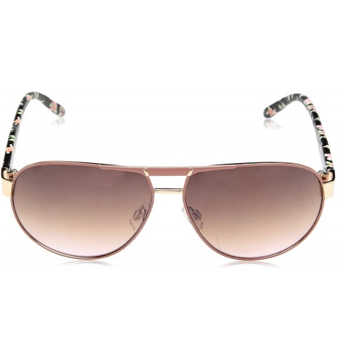 Aviator Women's U536 Aviator Sunglasses - 62 mm - Rose Floral - CH1296VOS4J $24.86