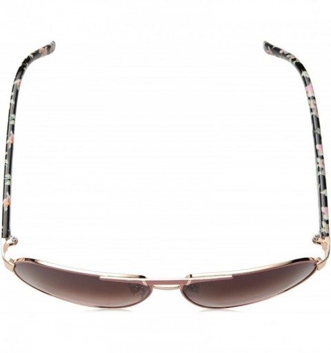 Aviator Women's U536 Aviator Sunglasses - 62 mm - Rose Floral - CH1296VOS4J $24.86