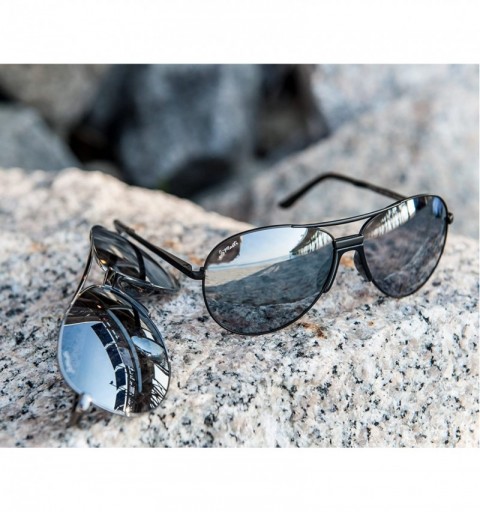 Aviator P16 No Tangle Polarized Aviator Sunglasses with Special Nose piece - Gunmetal - CO1139ECQ3F $36.40