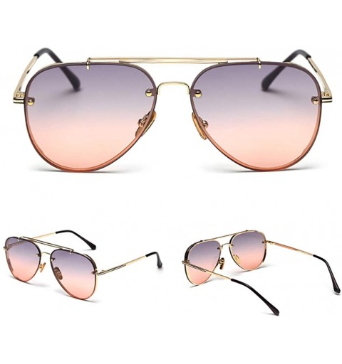 Aviator Classic Aviator Gradient Sunglasses-Men Shade Glasses-Polarized Oval Lens - D - CG190EC9T9S $25.04
