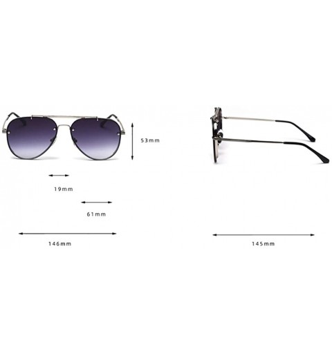 Aviator Classic Aviator Gradient Sunglasses-Men Shade Glasses-Polarized Oval Lens - D - CG190EC9T9S $25.04