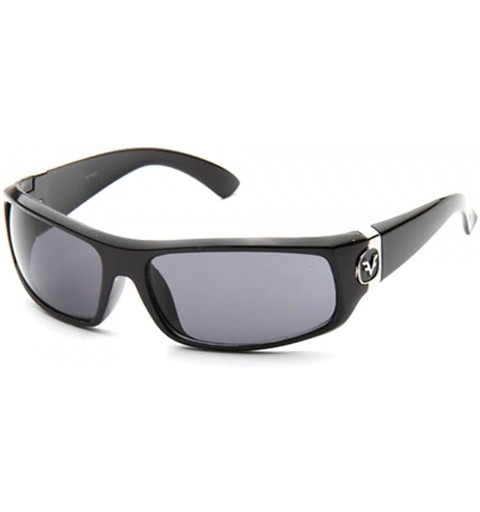Round Mens Aviator Fashion Sunglasses - Black/Black - CA11790I157 $9.98