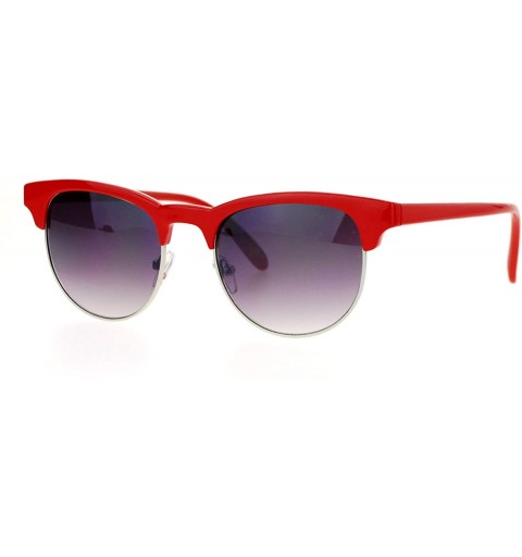 Wayfarer Designer Accent Top Unisex Sunglasses Classic Fashion Shades UV 400 - Red - CG188EAXNEH $19.55