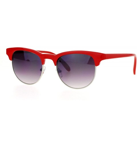 Wayfarer Designer Accent Top Unisex Sunglasses Classic Fashion Shades UV 400 - Red - CG188EAXNEH $10.18