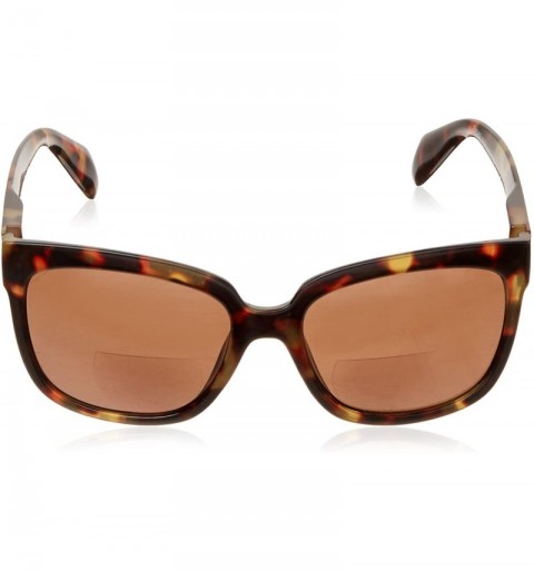 Square Women's Palmetto Square Hideaway Bifocal Sunglasses - Tortoise - 56 mm 1.5 - CW189SRKQDL $23.39