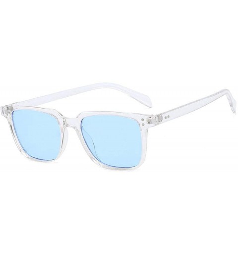 Square Luxury Aviation Square Sunglasses Men Brand Designer Sunglass Vintage Sun Glasses Women Sunglases - CV197ZAUKDX $34.37