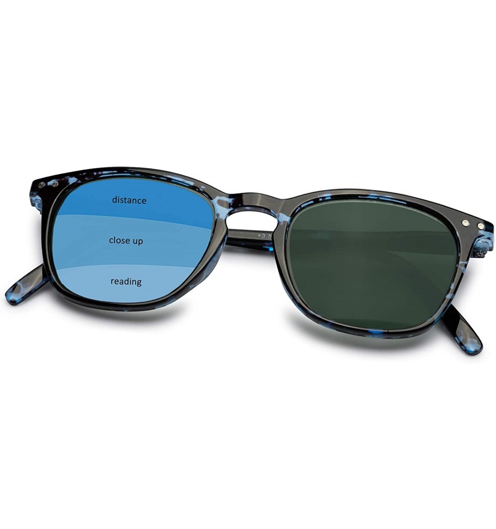 Square Progressive Multifocal Reading Sunglasses for Men & Women - Trifocal Reader Sunglasses - 2 - CE18U9CTH2A $18.35
