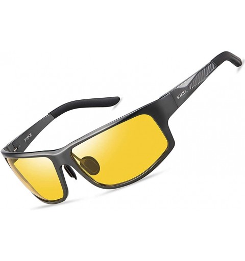 Rectangular Night Vision Glasses Men Women - 2-8128c2 - C018AHG6IM4 $10.01