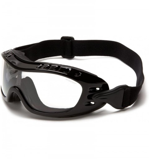 Oval Night Hawk Sport Goggles-Black Frame/Clear Lens-One Size - Clear Anti-fog Lens - CA11421WFEJ $29.05