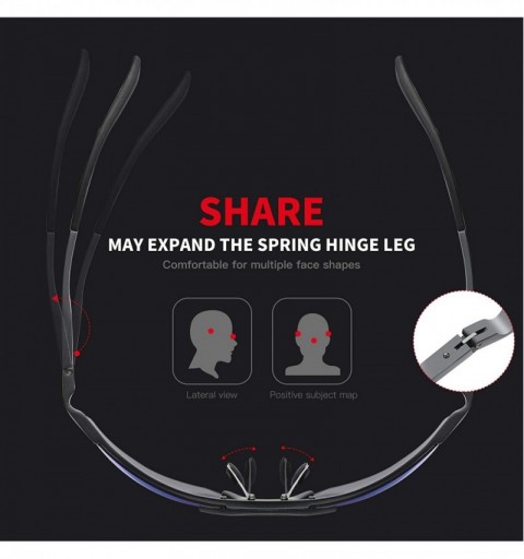 Semi-rimless Men's Sports Style Polarized Sunglasses Fishing Golf Driver Glasses 6806S - Gunmetal Frame Revo Blue Lens - CD11...