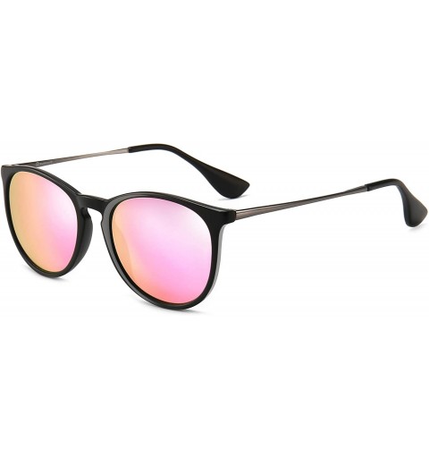 Wayfarer SUNGAIT Vintage Round Sunglasses for Women Classic Retro Designer Style - CL18Z2M655C $15.96