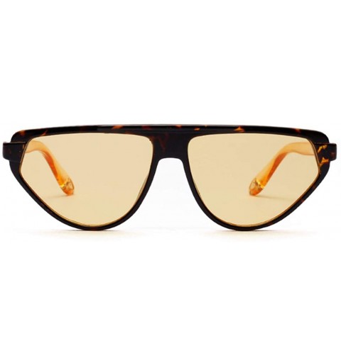 Square Retro Vintage Women's Cat Eye Sunglasses Plastic Frame Eyewear UV400 - Yellow - C218N7NKTS9 $12.08
