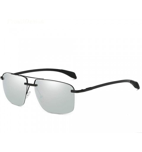 Aviator New Arrival HD Classic Men Polarized Driving Sunglasses W0923 Black Black Multi - W0923 Gun Blue - C918Y5WLZA0 $23.79
