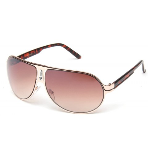 Round Fashion Frame Designed Sunglasses - Gold - CR119VA2H57 $7.66