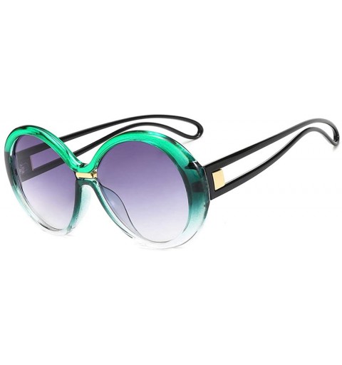 Round Fashion small round frame sunglasses - women's men's two-tone sunglasses - B - C618ROZOUQA $52.10
