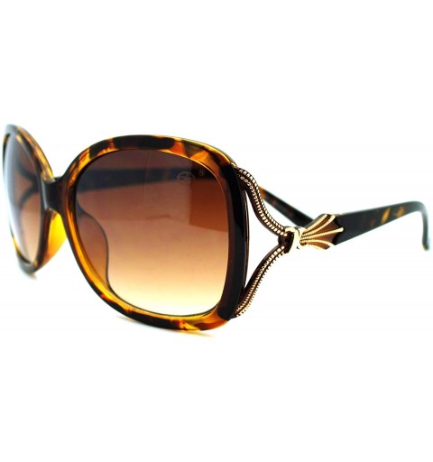 Square Womens Sunglasses Fashionable Chic Soft Square Frame UV 400 - Tortoise - CN180ZM80XN $9.83