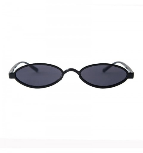 Oval Women Fashion Unisex Oval Shades Sunglasses Integrated UV Glasses Luxury Accessory (G) - G - CB195N22UD4 $6.52