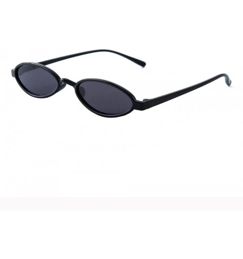Oval Women Fashion Unisex Oval Shades Sunglasses Integrated UV Glasses Luxury Accessory (G) - G - CB195N22UD4 $18.35
