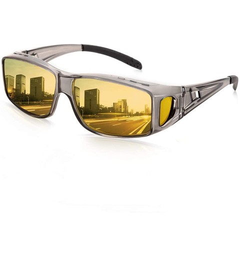 Goggle Glasses Driving Polarized Sunglasses Prescription - Night Vision / Light Grey - C5193G24Q05 $25.59