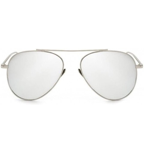 Aviator Men Pilot UV400 Sunglasses Women Vintage Sun Glasses Eyewear - Silver - CP182SDAMEH $18.91