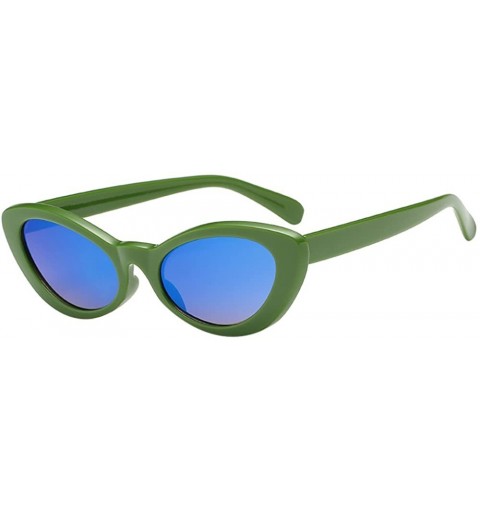 Goggle Retro Cateye Sunglasses for Women Fashion Clout Goggles Mirror UV Protection - G - C3190HXRL9Z $16.48