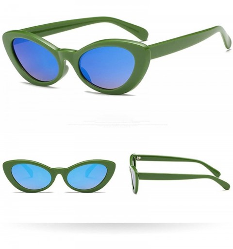 Goggle Retro Cateye Sunglasses for Women Fashion Clout Goggles Mirror UV Protection - G - C3190HXRL9Z $7.81