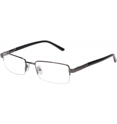 Rectangular Metal Frame Blue Light Blocking Reading Glasses 1.56 Lenses-6334 - CU17YHZ7YKK $28.77