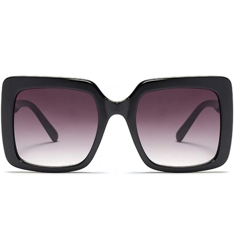 Square Hot Retro Women Sexy Leopard Frame Sunglasses 2019 New Fashion Square Glasses UV400 - Black - CC18MG6G0H4 $11.90